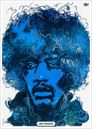 Poster Jimi Hendrix - ritratto