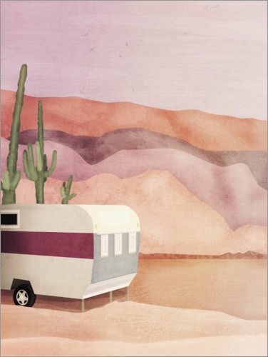 Poster Caravan nel deserto