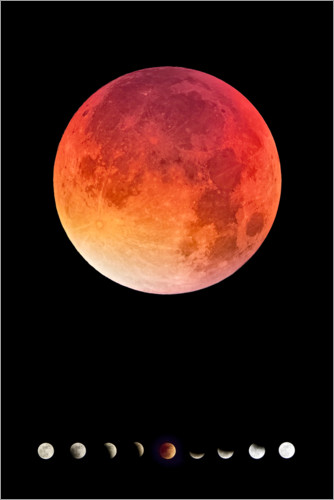 Poster Luna rossa
