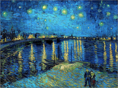 Vincent Van Gogh Notte Stellata Sul Rodano Posterlounge It