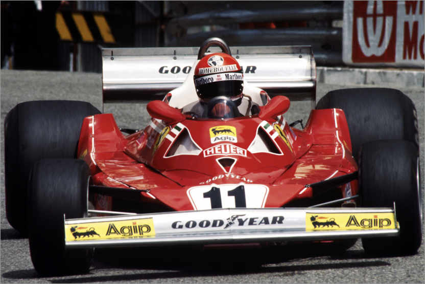 Poster Niki Lauda, Gran Premio di Monaco, Monte Carlo 1977