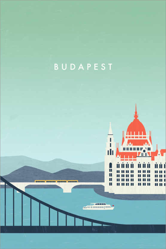 Poster Illustrazione di Budapest