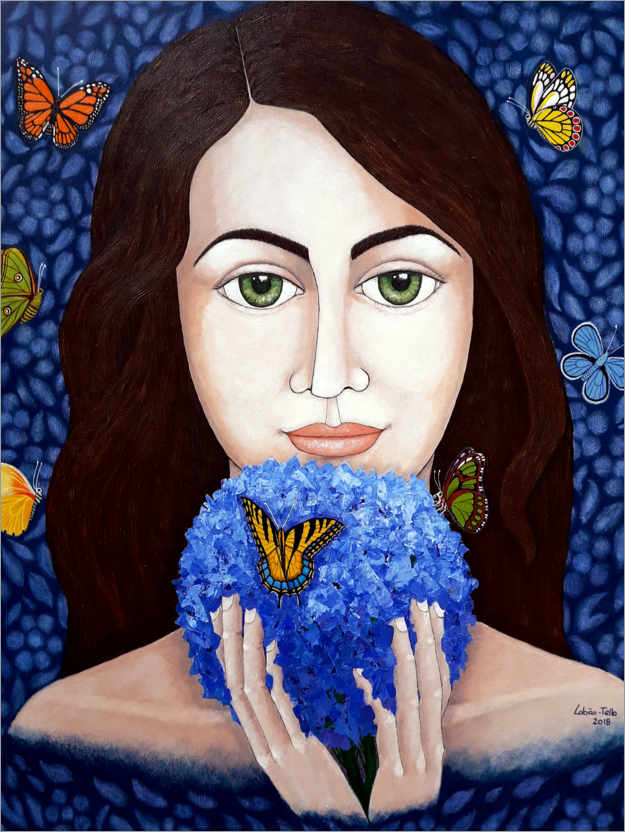 Poster La donna che parla con le farfalle