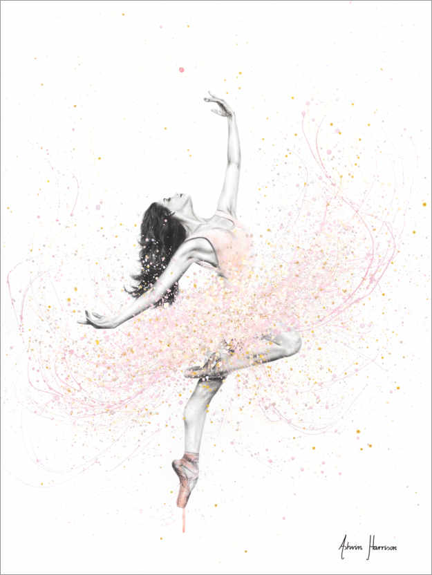 Poster Danza rosa primavera