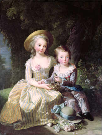 Poster  Marie-Therese-Charlotte di Francia da bambina - Elisabeth Louise Vigee-Lebrun