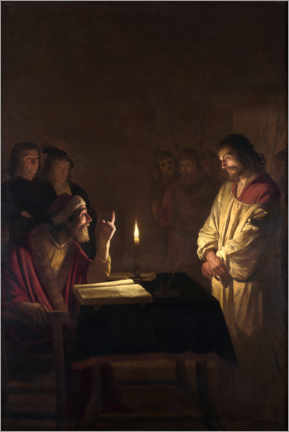Poster  Cristo davanti al sommo sacerdote - Gerard van Honthorst