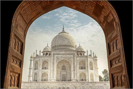 Poster  Vista dalla moschea al Taj Mahal - Thomas Herzog