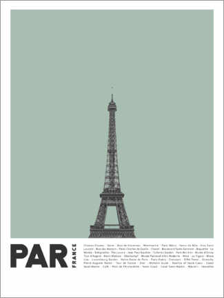 Poster Attrazioni a Parigi I