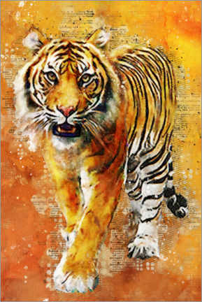 Stampa su vetro acrilico  Tigre - Durro Art