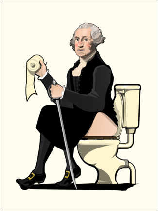 Poster  Il presidente George Washington sul water - Wyatt9