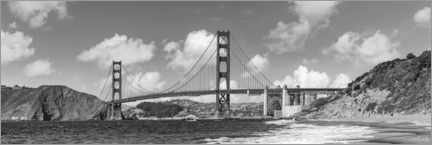 Stampa su PVC  Baker Beach con Golden Gate Bridge - Melanie Viola