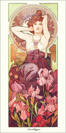 Poster  Ametista - Alfons Mucha
