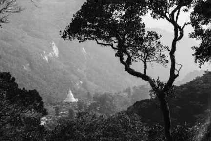 Stampa su legno  Tempio spirituale nelle montagne dello Sri Lanka - Matthew Williams-Ellis