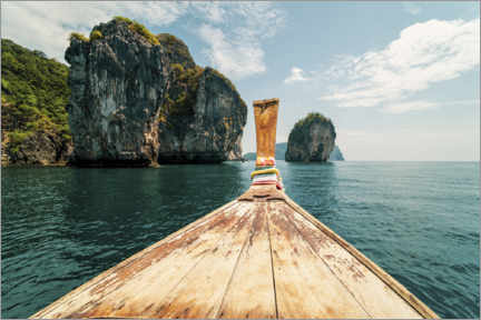 Stampa su PVC  Gita in barca tradizionale nelle isole thailandesi - Matthew Williams-Ellis