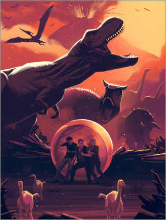 Stampa su tela  Jurassic World - Il regno distrutto