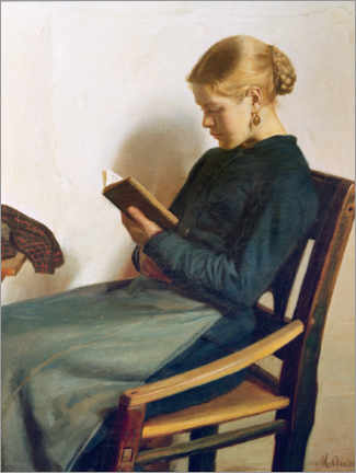 Poster  Una giovane ragazza che legge, Maren Sofie Olsen - Michael Peter Ancher