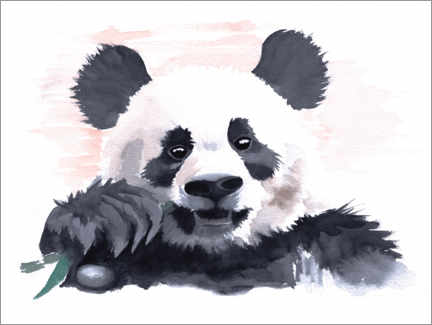 Poster Panda sgranocchiando