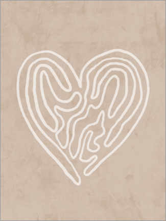 Poster Linee del cuore