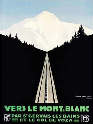 Poster Vers le Mont Blanc
