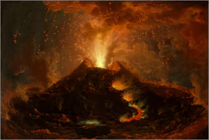 Poster L'eruzione del Vesuvio
