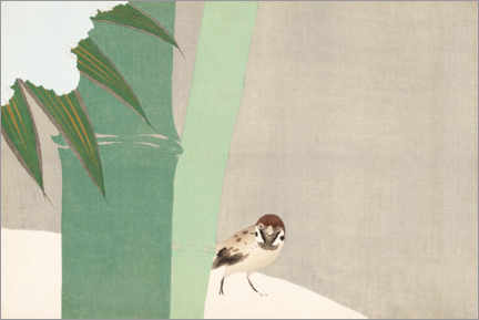 Poster  Bambù nella neve - Kamisaka Sekka
