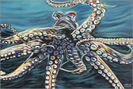 Poster Curious Octopus