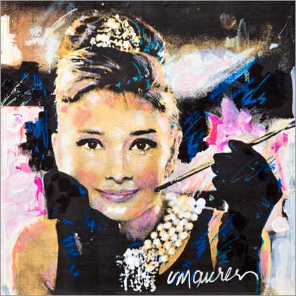 Adesivo murale  Audrey Hepburn - Sid Maurer