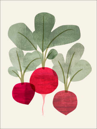 Poster  Organic Veg I - Victoria Barnes