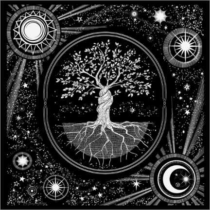 Poster Celestial Tree of Life