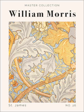 Stampa su vetro acrilico  St. James No. 26 - William Morris