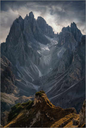 Stampa su vetro acrilico  Montagne delle Dolomiti - Martin Podt