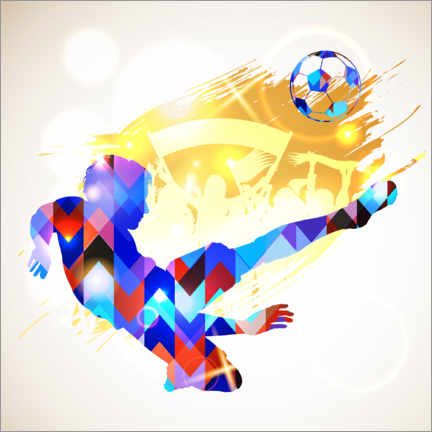Poster Soccer player