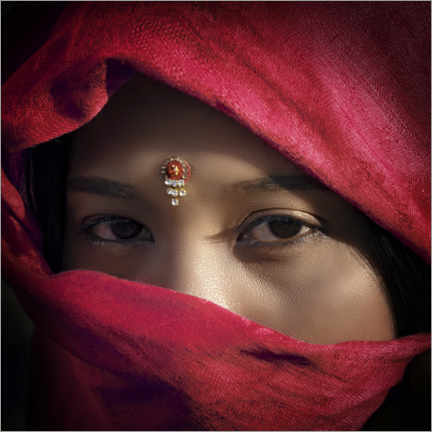 Stampa su tela  Rajasthan Portrait - Manjik Pictures