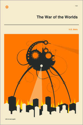 Poster  War of the worlds - Jazzberry Blue