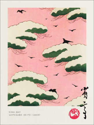 Stampa su alluminio  Japandi - Pink Sky - Watanabe Seitei