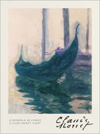 Poster A Gondola in Venice