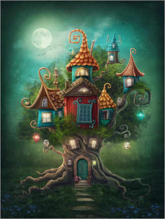 Poster Casa dell'albero magico