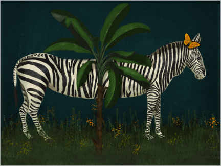 Poster An unusual Zebra