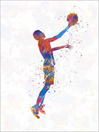 Stampa su plexi-alluminio  Basketball player II - nobelart
