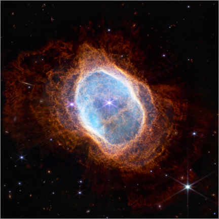 Adesivo murale  James Webb - Southern Ring Nebula - NASA