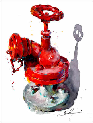 Poster  Fire hydrant - Samira Yanushkova