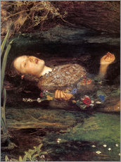 Adesivo murale  Ophelia, dettaglio - Sir John Everett Millais