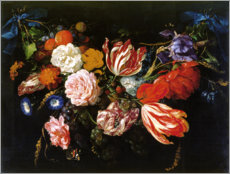Poster Ghirlanda di fiori e frutti