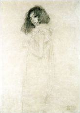 Adesivo murale  Ritratto di una giovane donna - Gustav Klimt