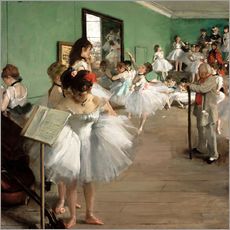 Stampa su plexi-alluminio  La classe di danza - Edgar Degas