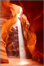 Stampa su plexi-alluminio  Raggio di sole nell'Antelope Canyon, Arizona