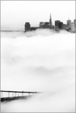 Stampa su plexi-alluminio  San Francisco disappeared in the fog