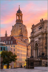 Poster  Dresdner Frauenkirche nella luce della sera - Robin Oelschlegel