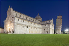 Stampa su tela  Cattedrale e Torre pendente di Pisa - Tobias Richter