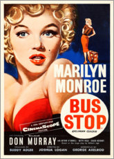 Stampa su vetro acrilico  Bus stop (Fermata d'autobus) - Vintage Entertainment Collection